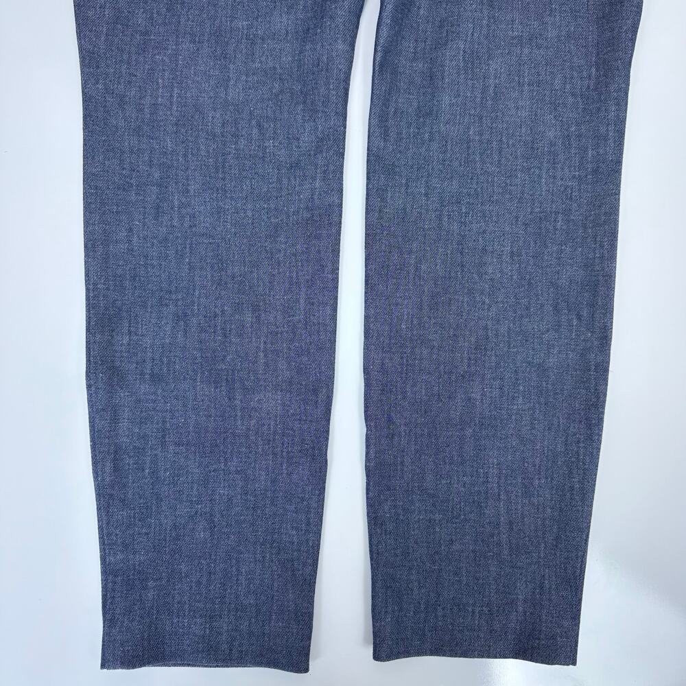 LOFT High Waist Skinny Pull On Pants Trousers Denim Chambray 8 - Picture 4 of 9